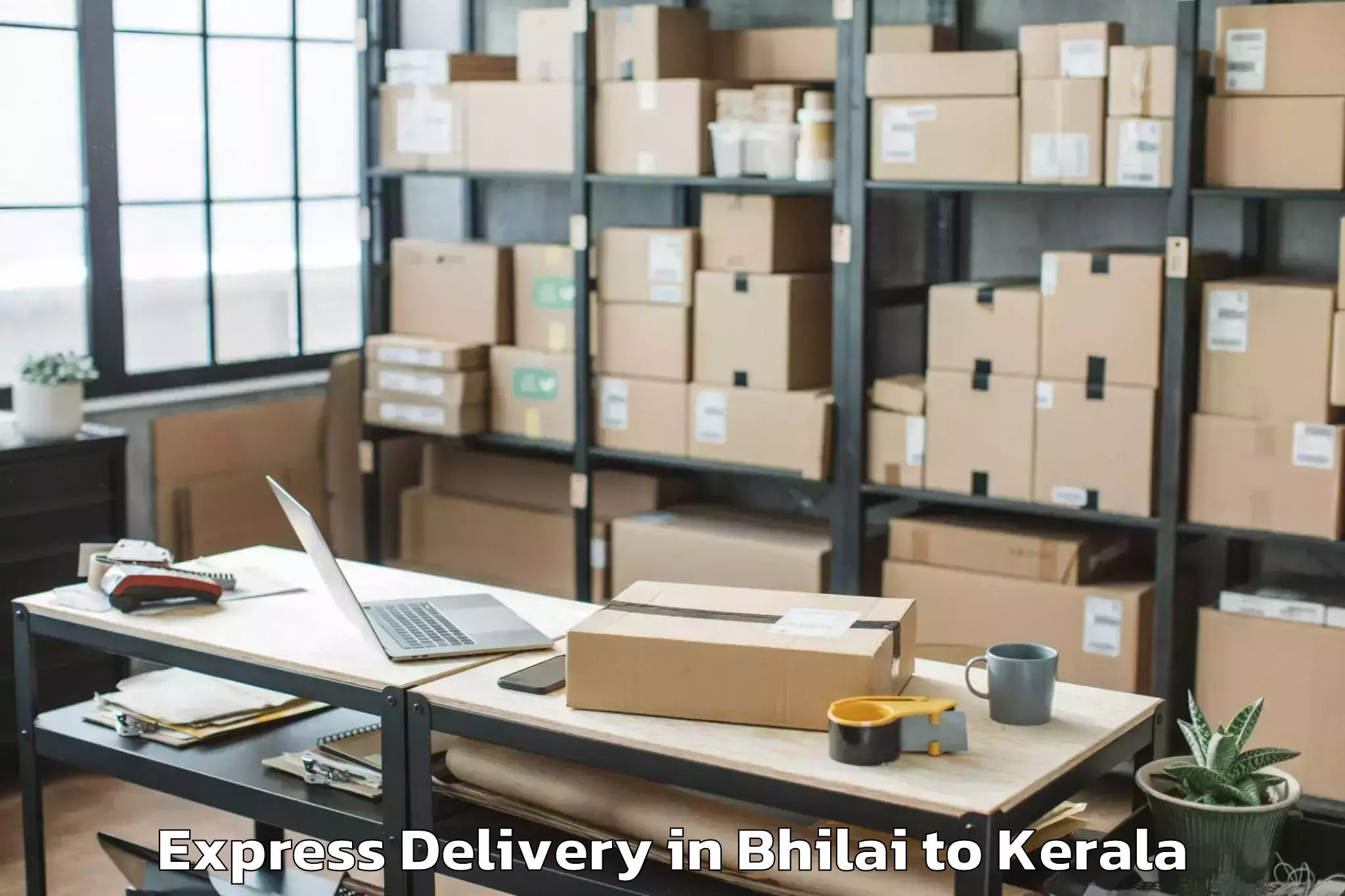 Top Bhilai to Kerala Kalamandalam Cheruthuru Express Delivery Available